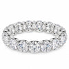 S925 Sterling Silver Round-Cut Moissanite Eternity Band