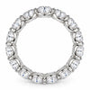 S925 Sterling Silver Round-Cut Moissanite Eternity Band