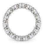 S925 Sterling Silver Round-Cut Moissanite Eternity Band